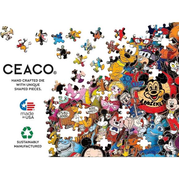 Disney Collections 750-Piece Jigsaw Puzzle Featuring Disney Pins Bonus Poster - Picture 4 of 10